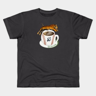 Coffee Breaking Ball! With Tiger and D! Kids T-Shirt